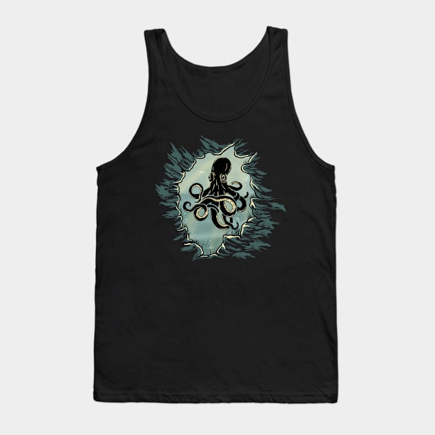 Octopus Cavern Tank Top by SisterSpyder923